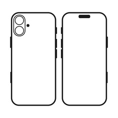 Phone mockup, phone icon. Mockup screen phone. Vector illustration. Mobile phone templates mockup.