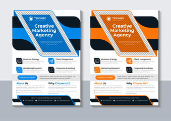 Business Flyer Design Template, Annual Report, Marketing, layout, Vector Illustrator