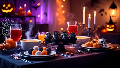 halloween party table