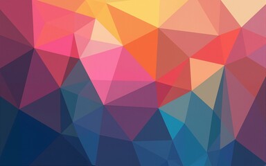 Abstract 2D geometric colorful background. High quality