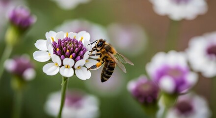 Pollinator Power Bee in Urban Garden