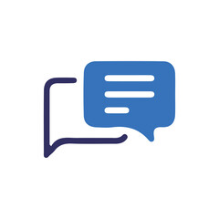 blue chat icon