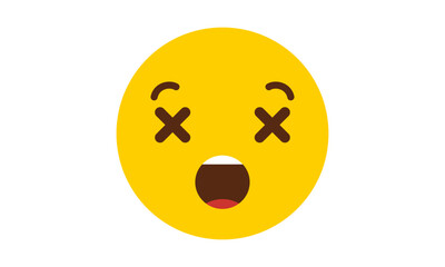 High quality emoticon isolated on a white background