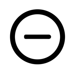 minus icon design