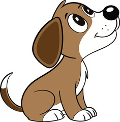 Happy dog emotion