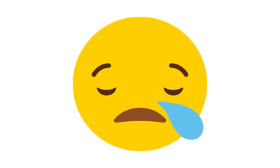 High quality emoticon isolated on a white background