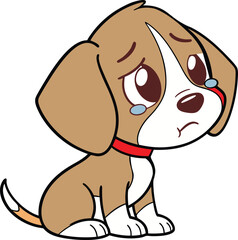 Dog sad emotion