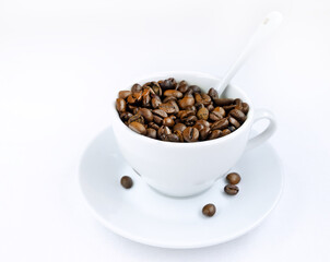 Cup of aromatic coffee..