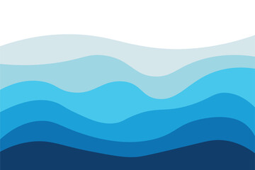 Abstract background with blue waves