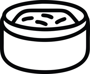  sushi in a round container perfect for restaurant menus and websites