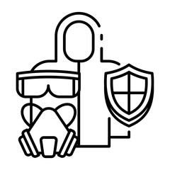 This Protective Suit icon is suitable for Insect, Bug, Insect Control, etc