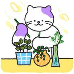 혼자 사는 고양이의 일상 캐릭터