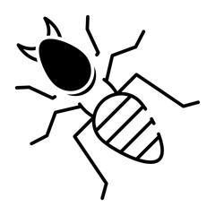 This Termite icon is suitable for Insect, Bug, Insect Control, etc