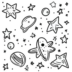 Sparkle Star Vector Stock Illustration. Star Minimalist North Star Icon Set – Celestial Elements for Astronomy, Navigation, and Holiday Designs.