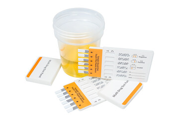 Multi-drug test panels for rapid detection of six types of common drugs in urine