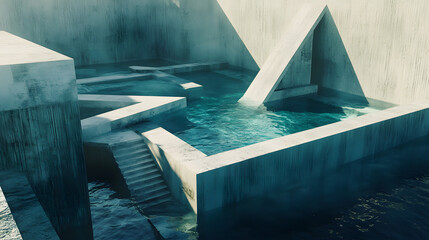 Obraz na płótnie Canvas Water Fortress Defensive Pool Systems Co 7D88718D