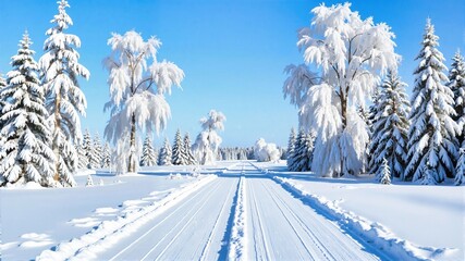 snow covered road