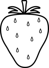 Strawberry Fruit lineart