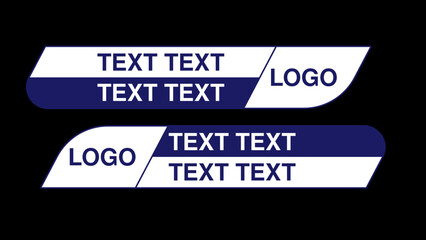 minimal banner design for television channel or internet media