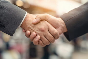 Business people handshake agreement