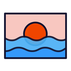 sun and clouds, vector illustration of a sun, magnifying glass on the map, magnifying glass on paper