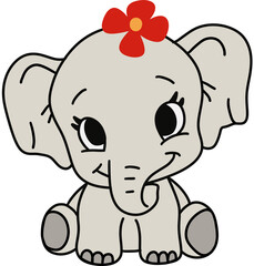 baby elephant cartoon