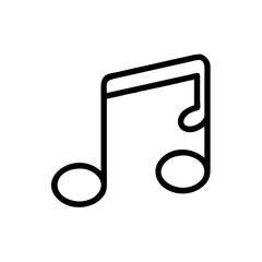 music note sound media icon design