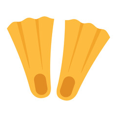 Scuba Diving Fins Illustration