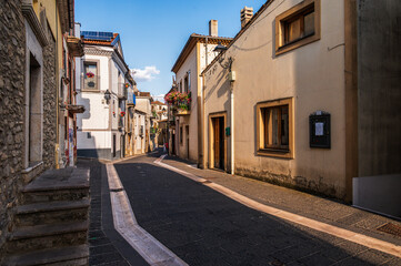 view of a characteristic village of Basilicata, Calvello