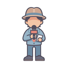 journalist illustration design