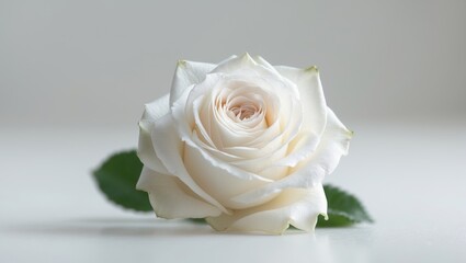 Fototapeta premium A beautiful and soft white rose flower.