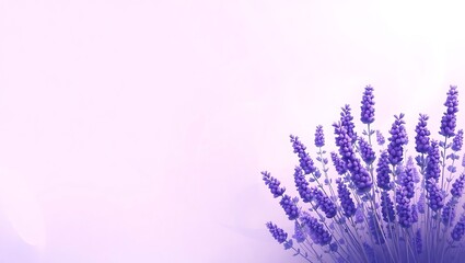Obraz premium Calm and modern vector composition, Thalorin lavender and smoke, smooth halftone shift, blank middle area
