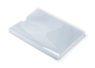 Folded  transparent refill binder file holder