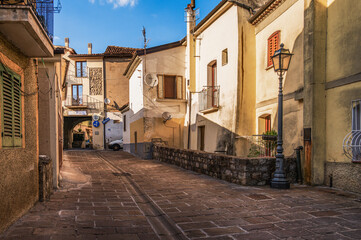 view of a characteristic village of Basilicata, Calvello