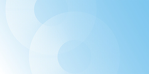 Miodern minimalist banner background, pastel colorful, blue and white gradations. Circle effect abstract