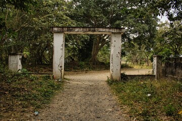 Picture of Armero, a former town engulfed by the pyroclastic flows erupted from the Nevado del Ruiz volcano crater. 