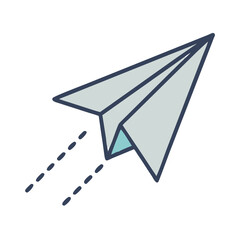 paper plane send icon design