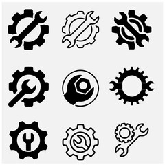 construction equipment vector set 7