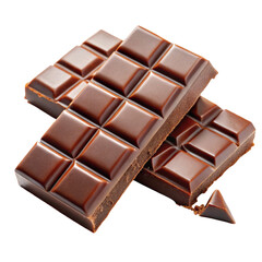 Fototapeta premium chocolate bar on white background