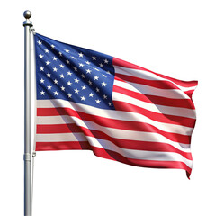 Obraz premium american flag isolated on white
