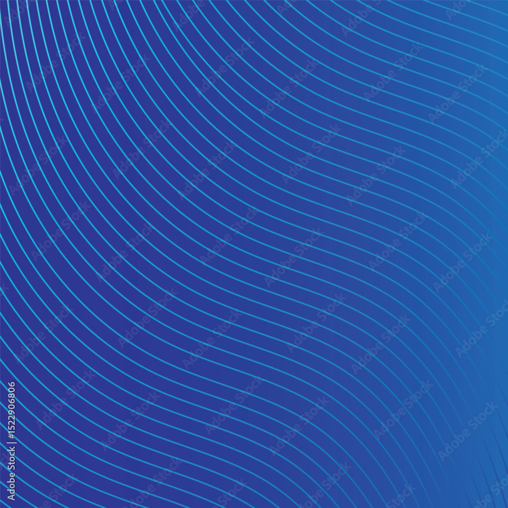 Aufkleber abstract glowing wave lines on dark blue background. dynamic wave pattern. modern flowing wavy lines