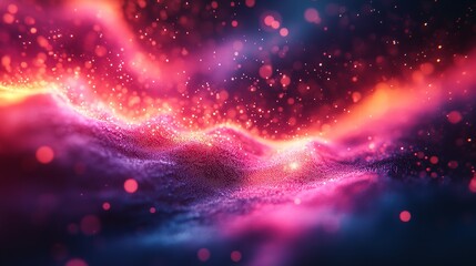 Fototapeta premium A mesmerizing dance of cosmic dust and celestial fire evoking the birth of a new universe in vivid