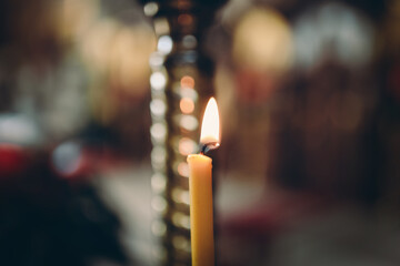 candles in the church