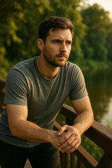 portrait of a handsome man