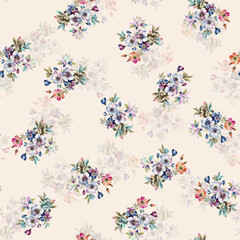 FLORAL FLOWER ALLOVER SEAMLESS PATTERN