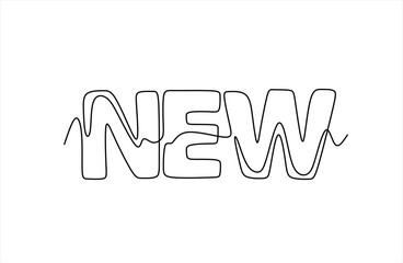 One line continuous drawing 