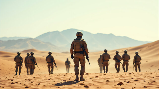 Desert Military Training Exercise