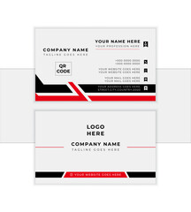 Modern business card template. Flat design vector abstract creative - Vector 
