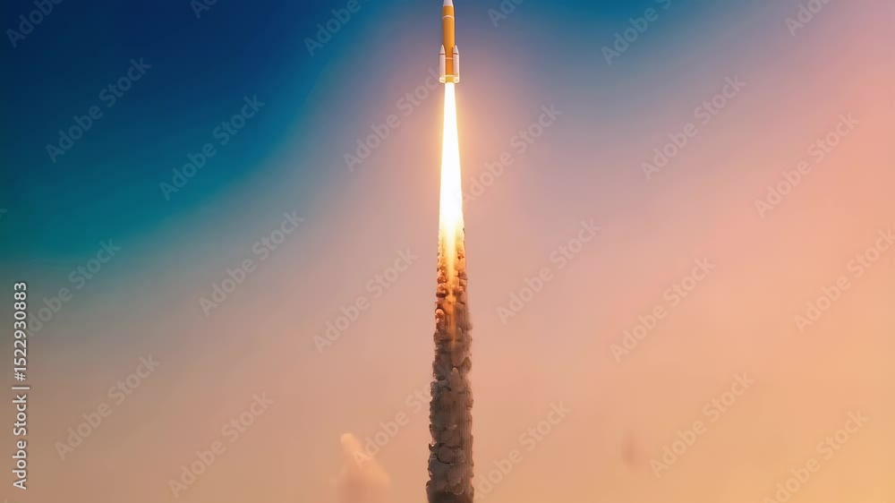 Poster dynamic rocket launch sequences featuring realistic and stylized propulsion effects