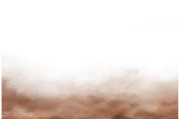 Swirling Brown Dust Cloud on Transparent Background | High-Resolution Atmospheric PNG